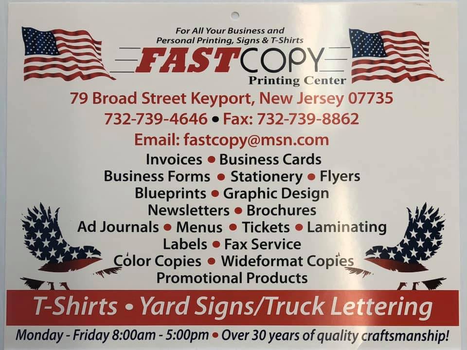Fast Copy Printing Center 81 Broad St, Keyport