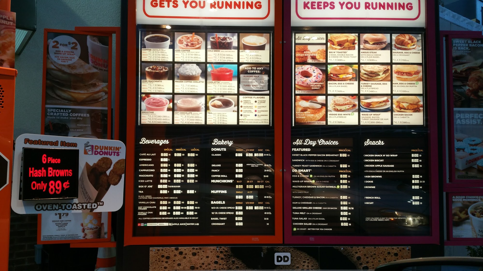 Dunkin' Menu