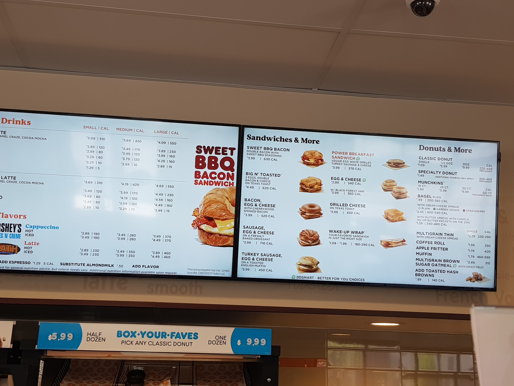 Dunkin' Menu