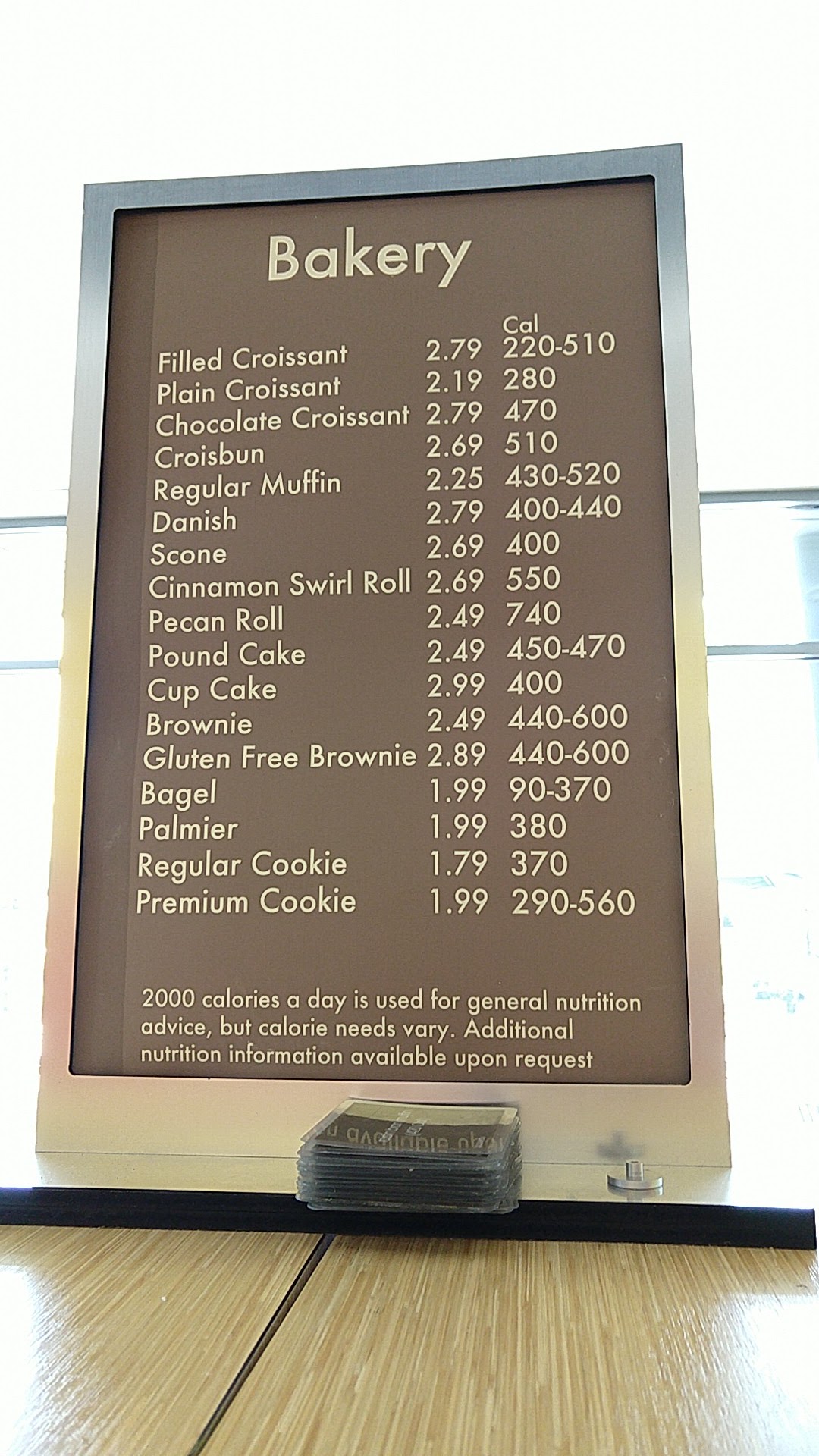 Au Bon Pain Menu