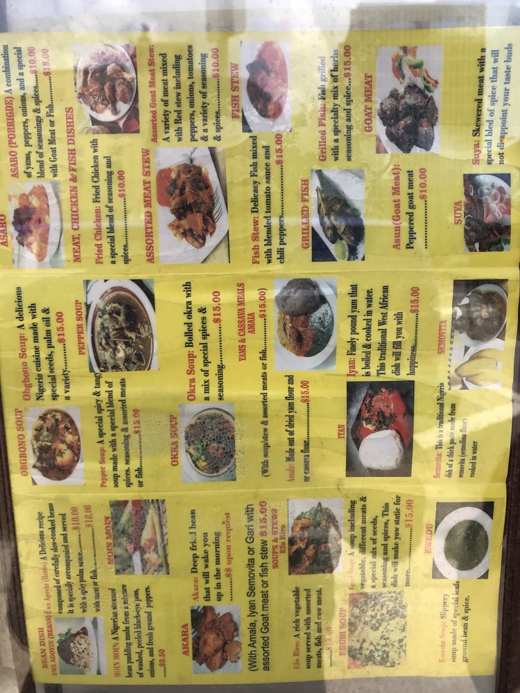 Lagos Spot Nigerian Restaurant 266 Mulberry St, Newark