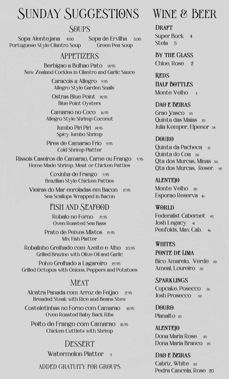Allegro Seafood Grill 58 Kossuth St, Newark