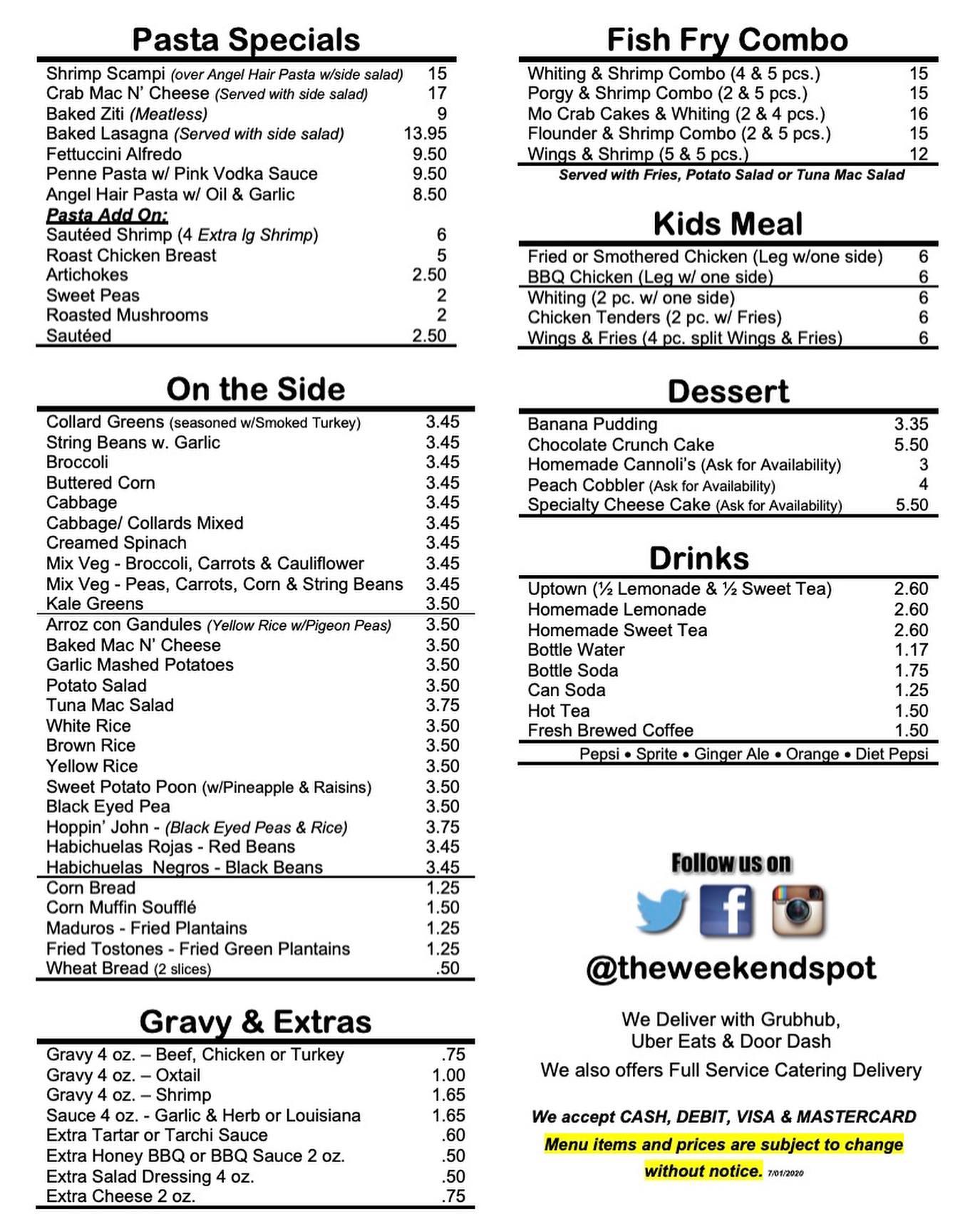 The Weekend Spot Restaurant 683 Springfield Ave, Newark