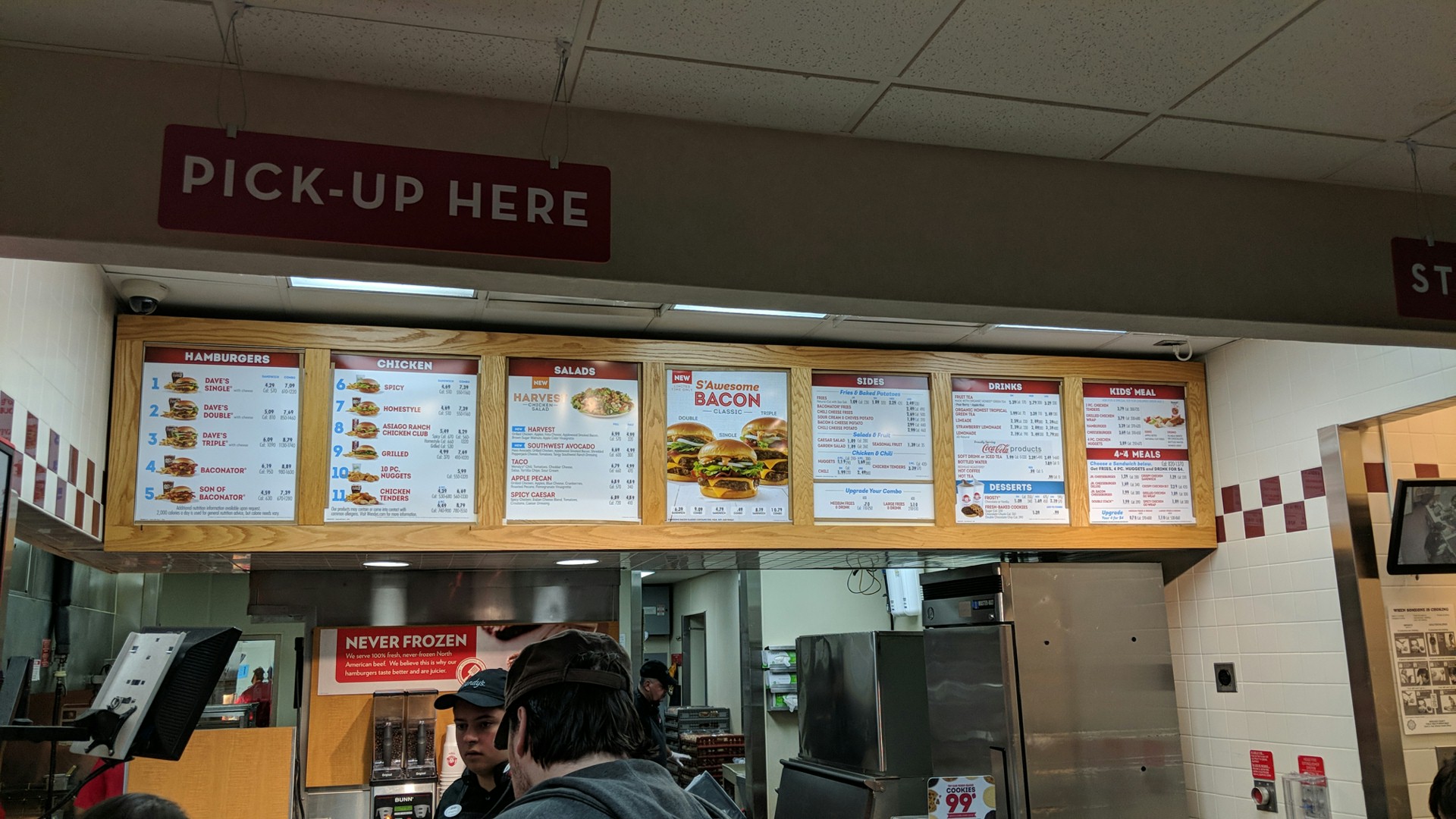 Wendy's Menu