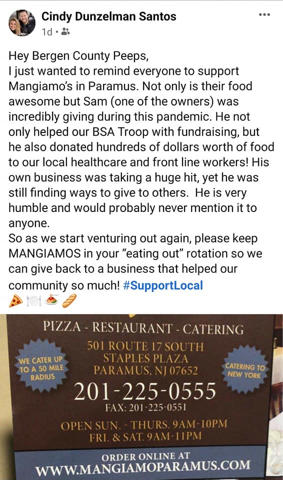 Mangiamo Pizza Restaurant & Catering 501 NJ-17, Paramus