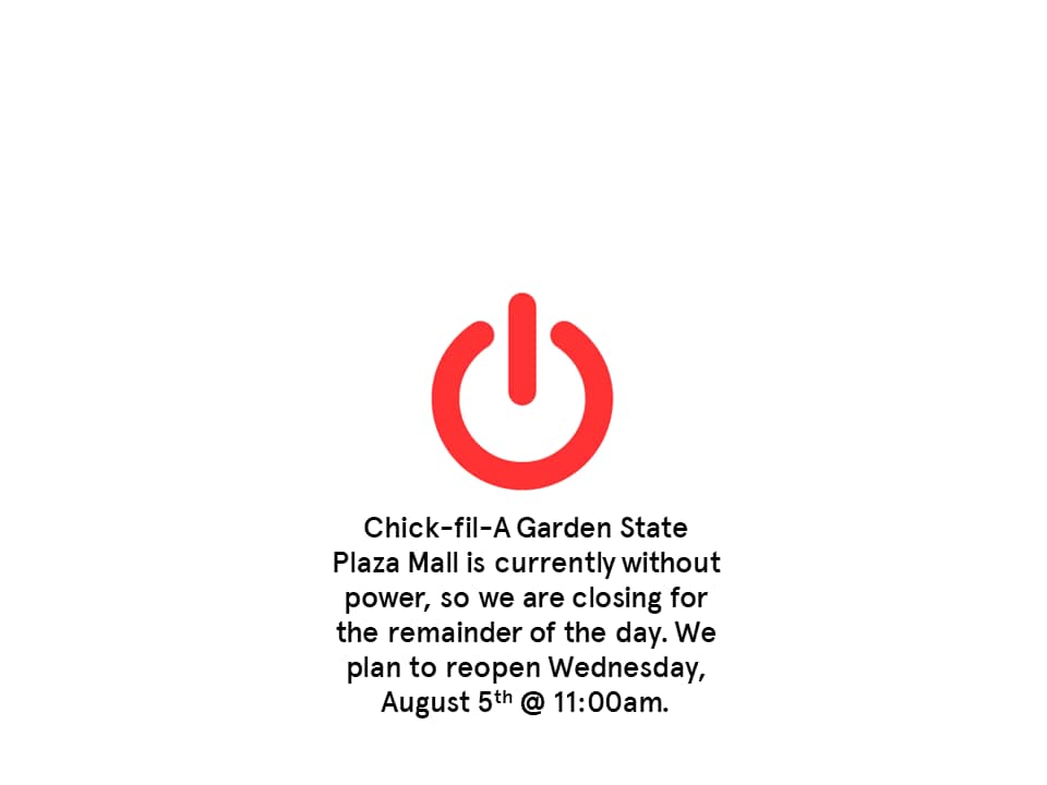 Chick-fil-A 1 Garden State Plz Spc Fc-10 Space FC, 10, Paramus