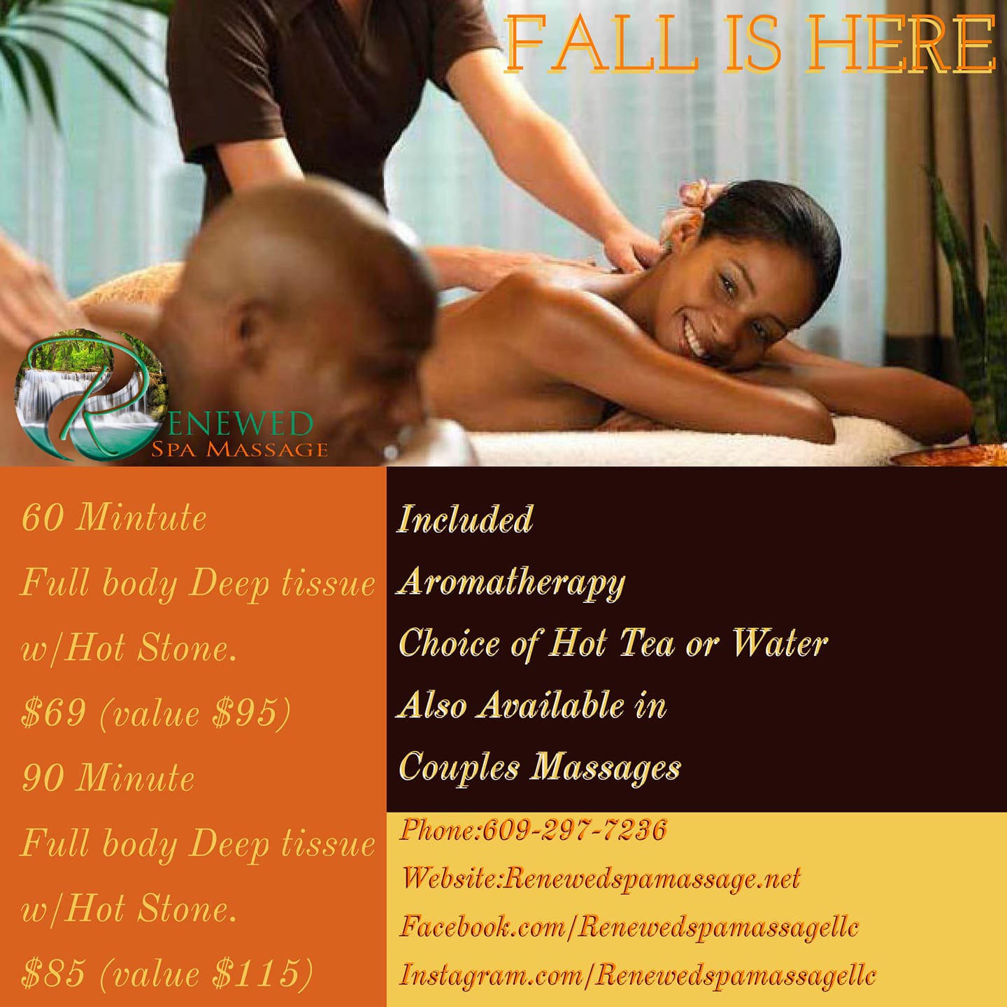 Renewed Spa Massage 21 NJ-31, Pennington New Jersey 08534