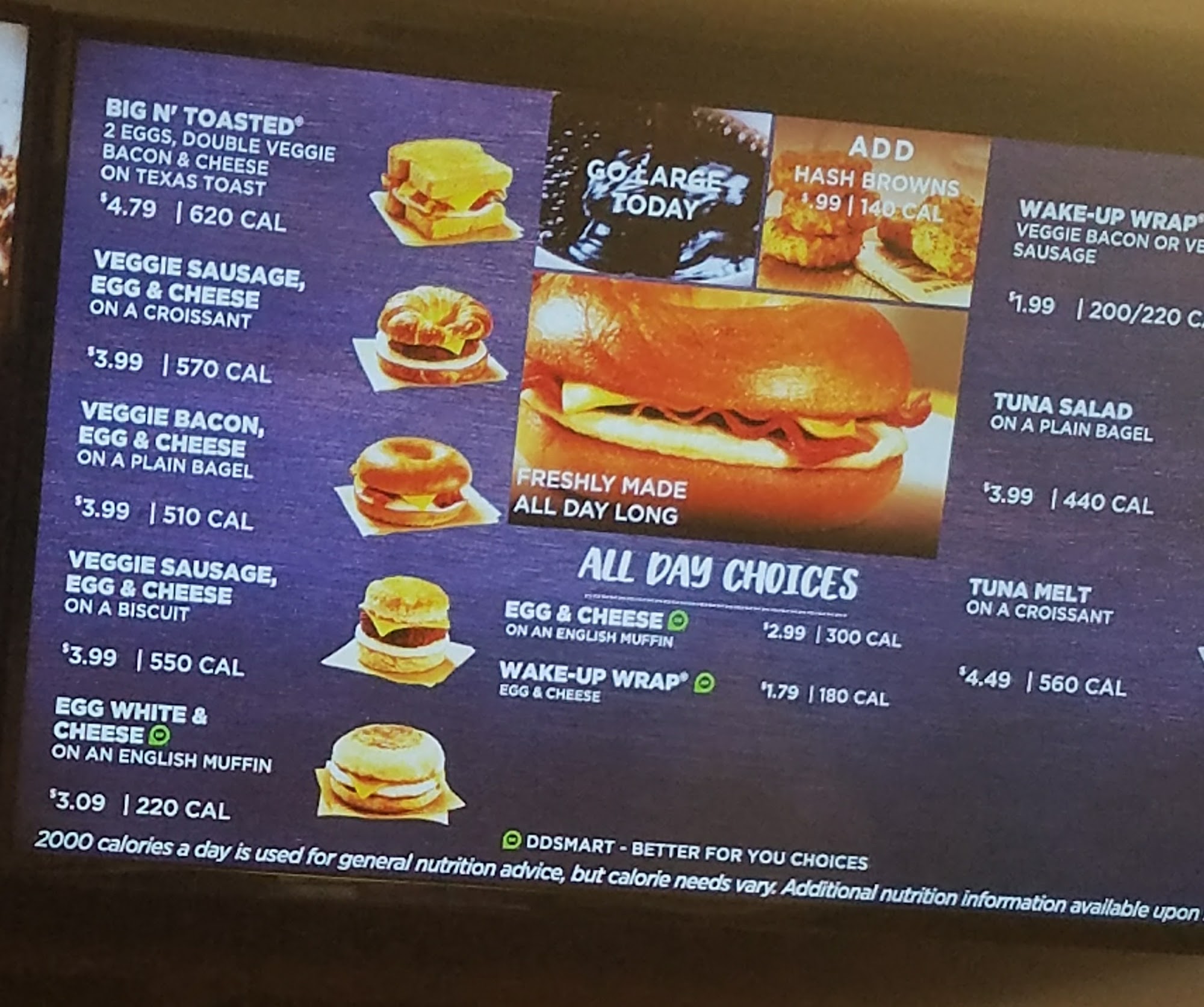 Dunkin' Menu