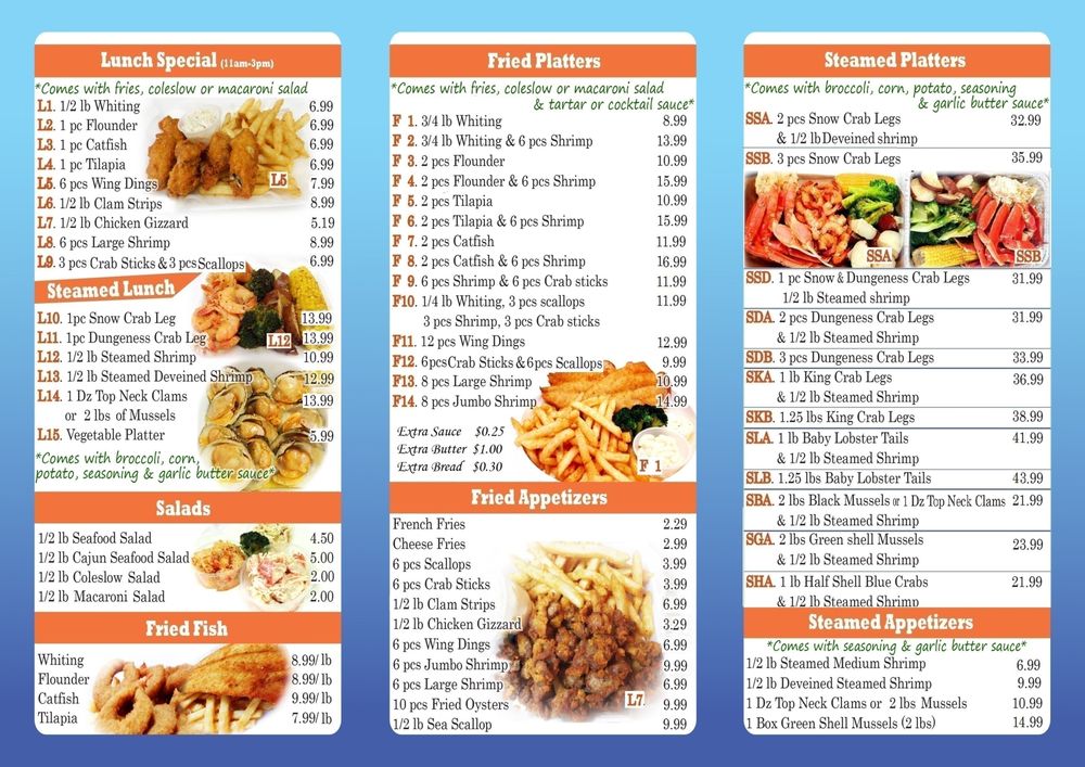 Cha's Seafood 359 Pennington Ave, Trenton