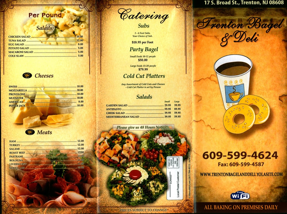 Trenton Bagel Shop & Deli 17 S Broad St, Trenton