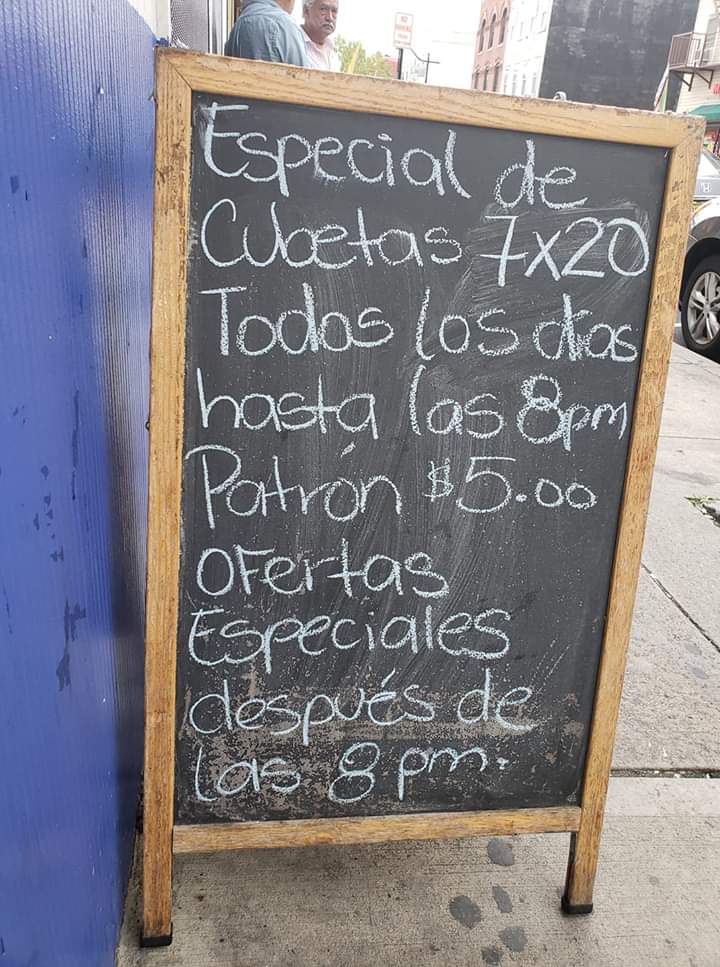 El Cuscatleco Menu