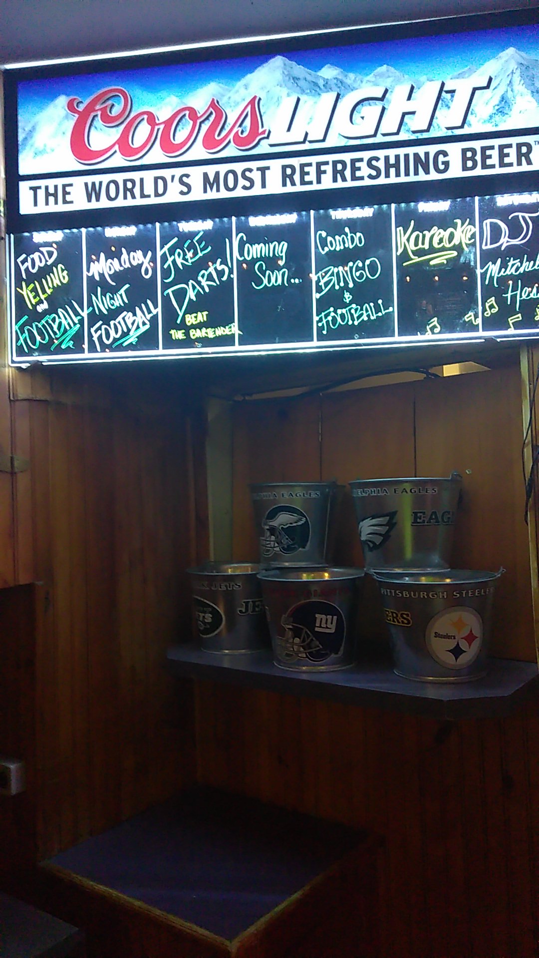 Scotty's Stadium Menu