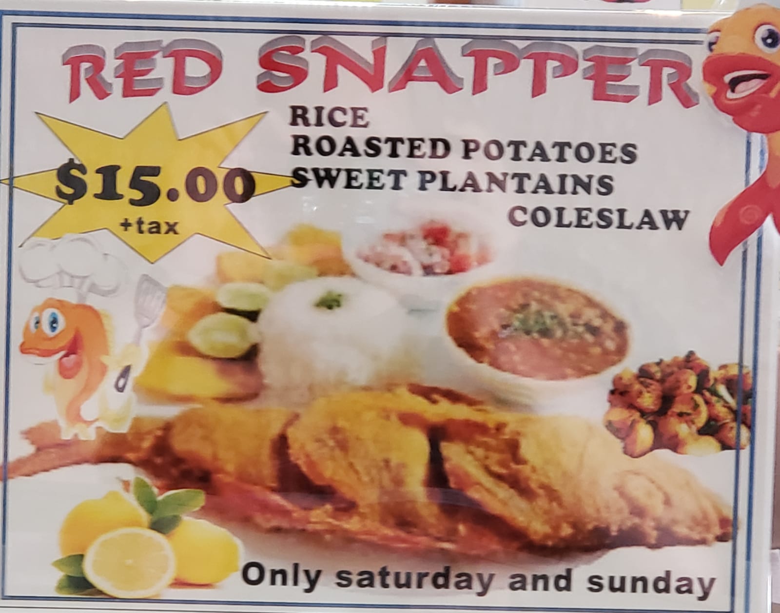 Palmas del mar restaurant(coming soon in another location)new name las palmas restaurant Menu