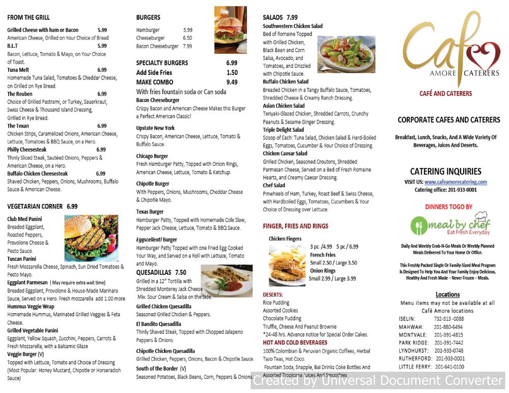 Cafe Amore 33 S Wood Ave, Iselin
