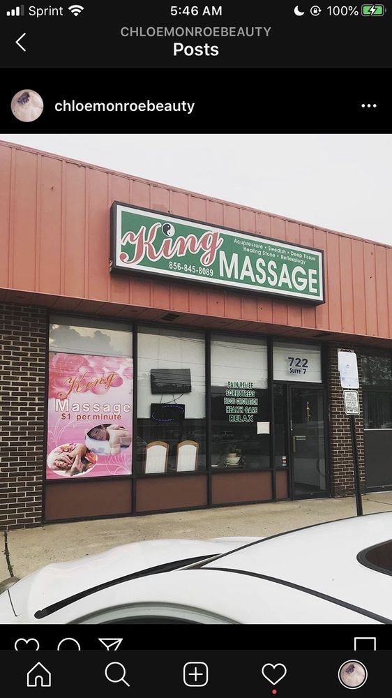 King Massage 722 Mantua Pike #9, Woodbury Heights New Jersey 08097