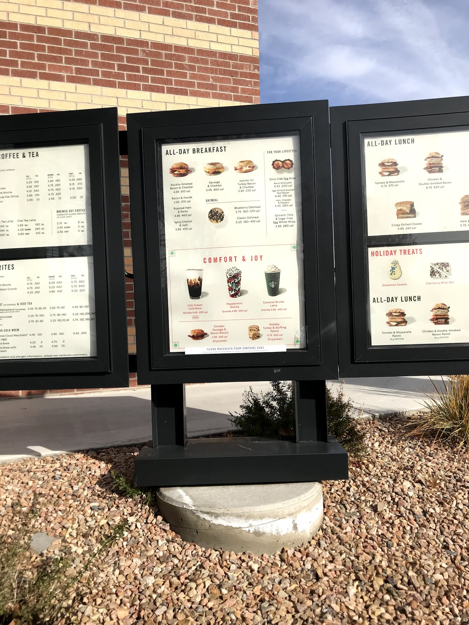 Starbucks Menu