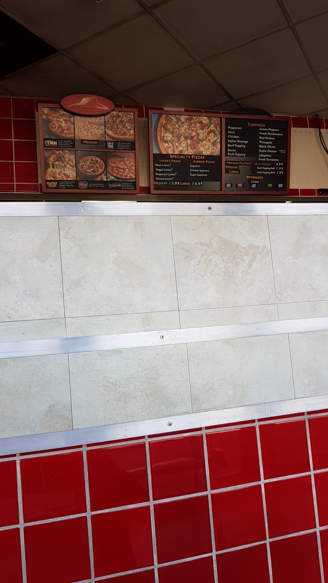 Pizza Hut Menu