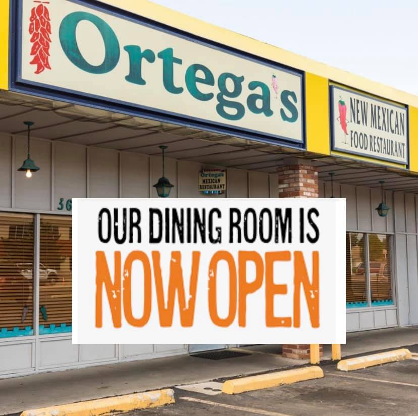 Ortega's New Mexican Restaurant Menu