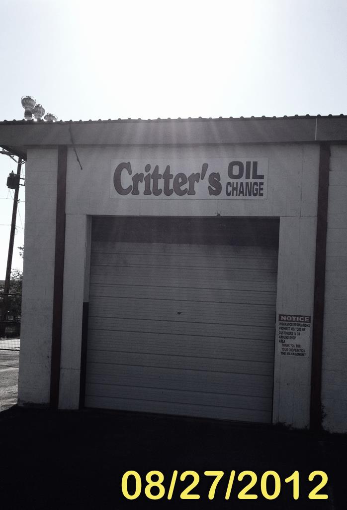 Critter's Oil Change