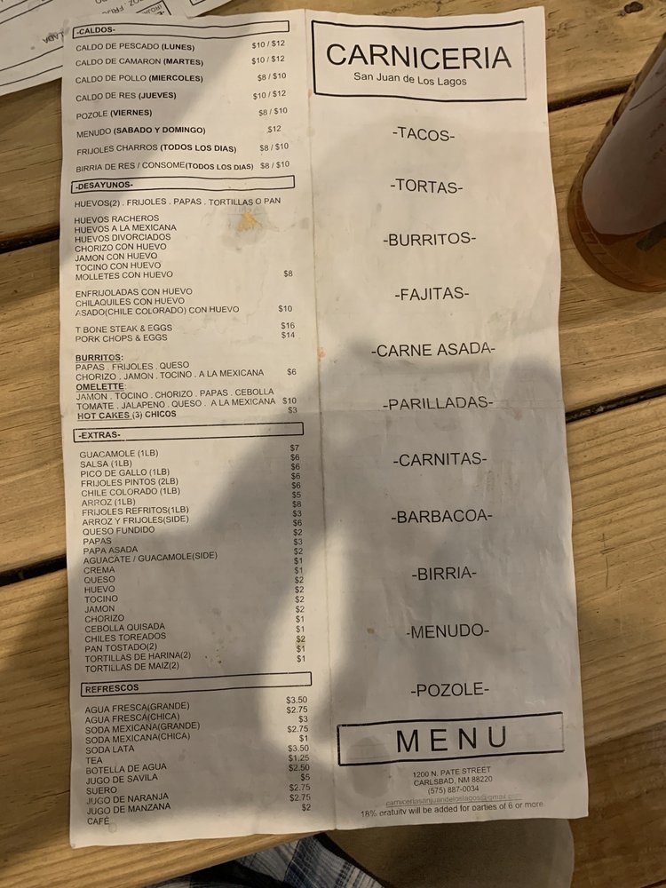 Carniceria San Juan de Los Lagos 1200 N Pate St, Carlsbad