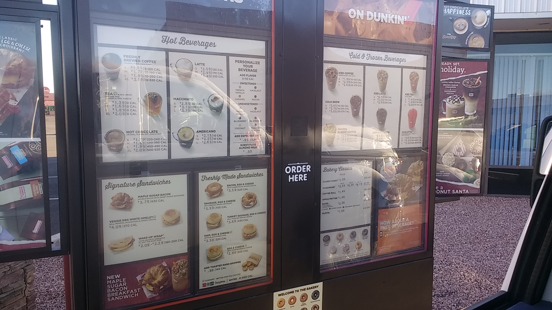 Dunkin' Menu