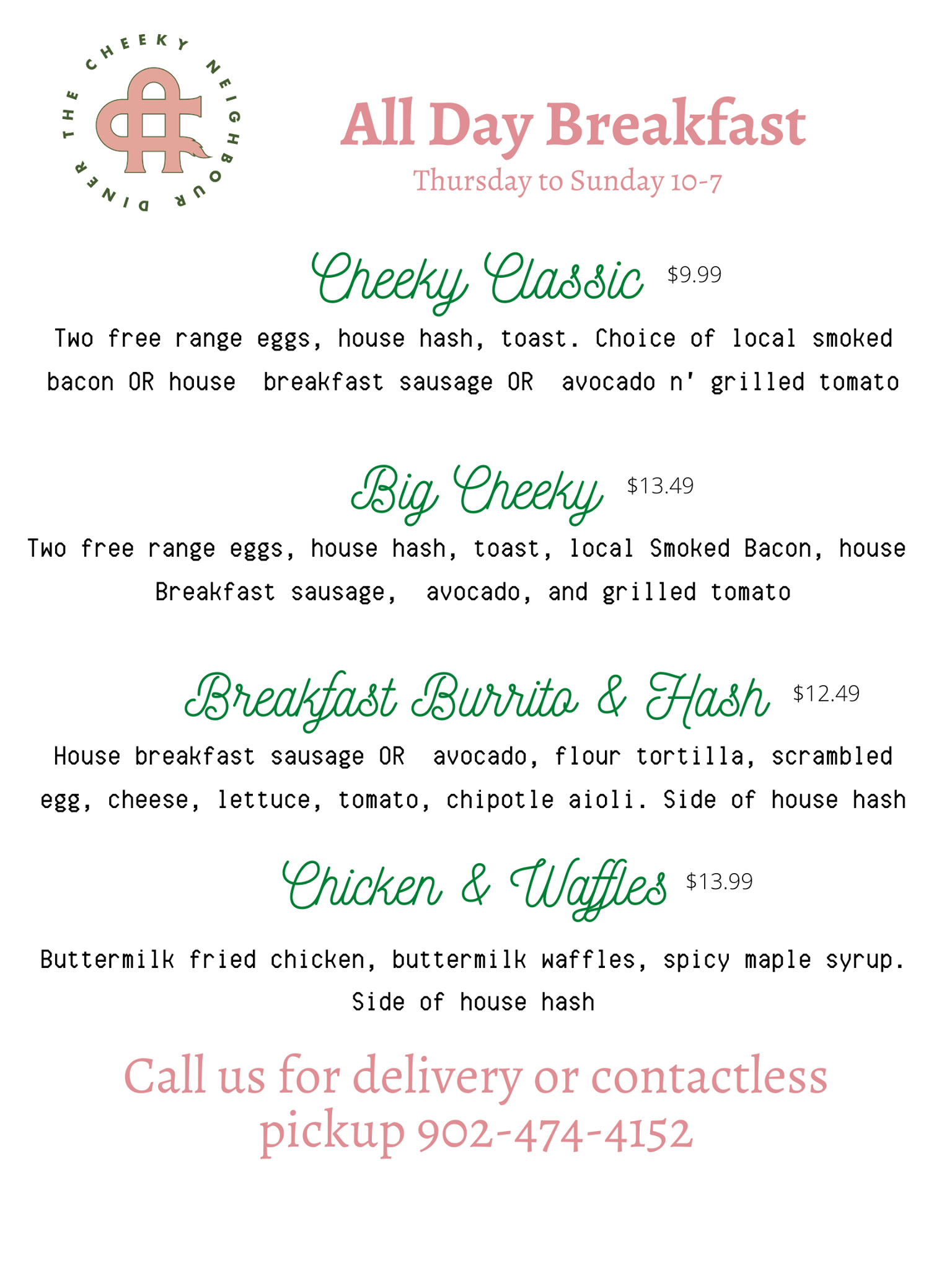 Cheeky Neighbour Diner 6024 Quinpool Rd, Halifax