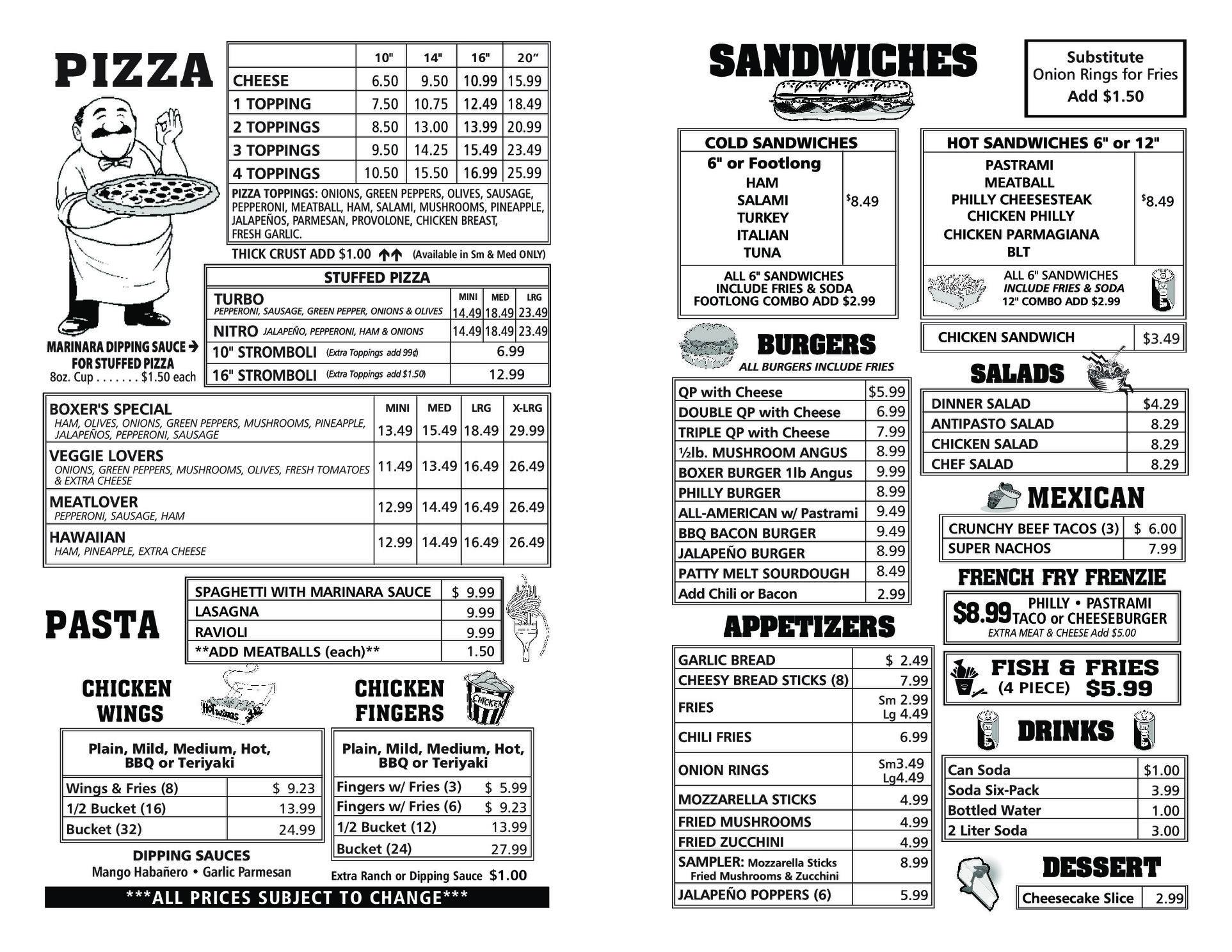 Boxers Pizza & Sandwich Shop 1439 N Boulder Hwy # A, Henderson