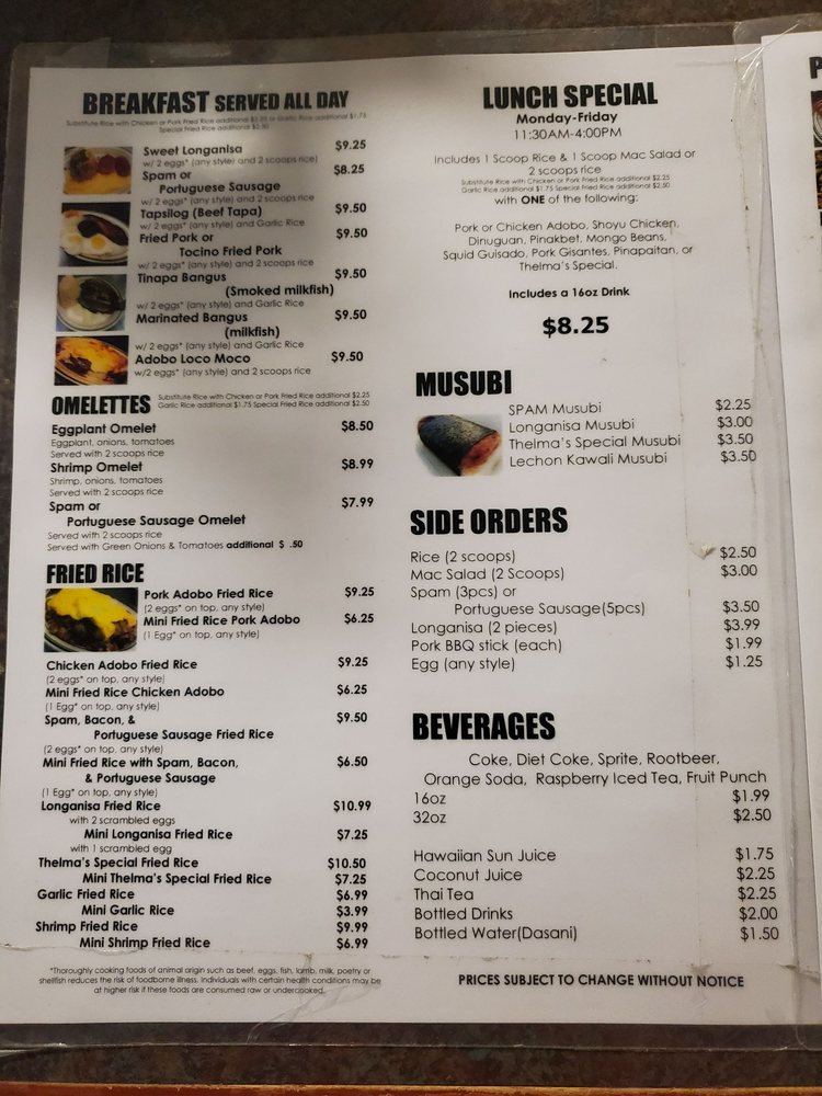 Thelma's Filipino Restaurant 1205 W Sunset Rd, Henderson