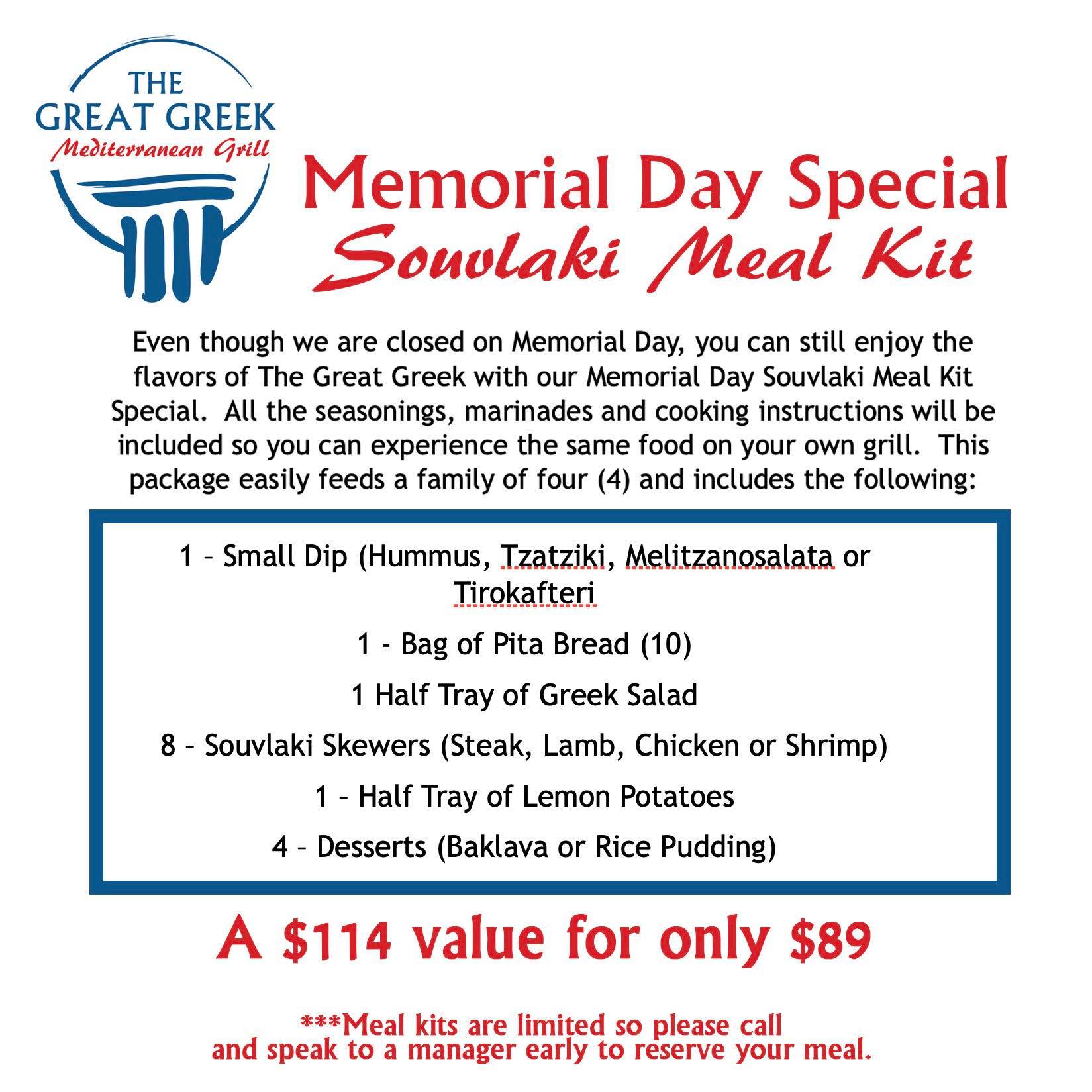 The Great Greek Mediterranean Grill - Southwest 5020 Blue Diamond Rd, Las Vegas