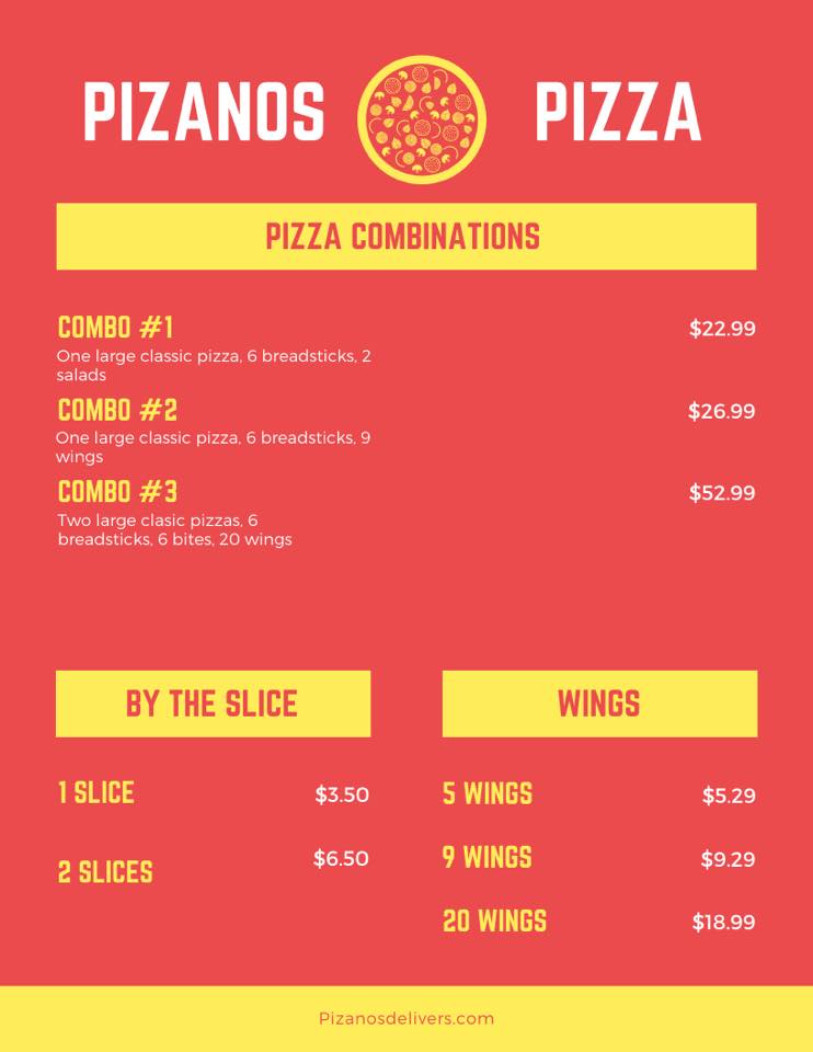Pizanos Pizza 95 N Sierra St, Reno