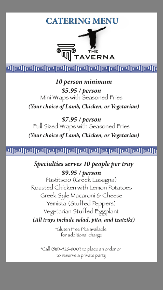 The Taverna 38 S Pearl St, Albany