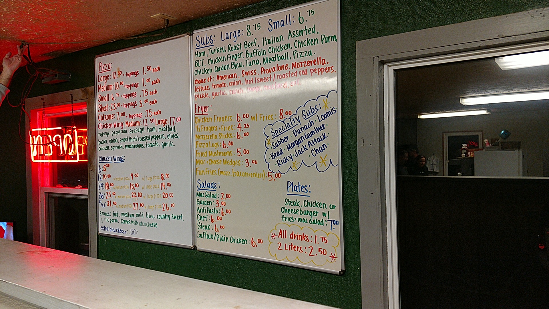 Dontonios Pizzeria Menu