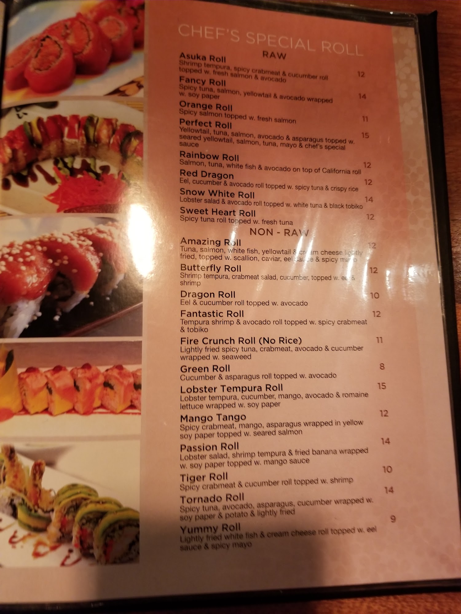 Asuka Grill & Sushi Bar Menu
