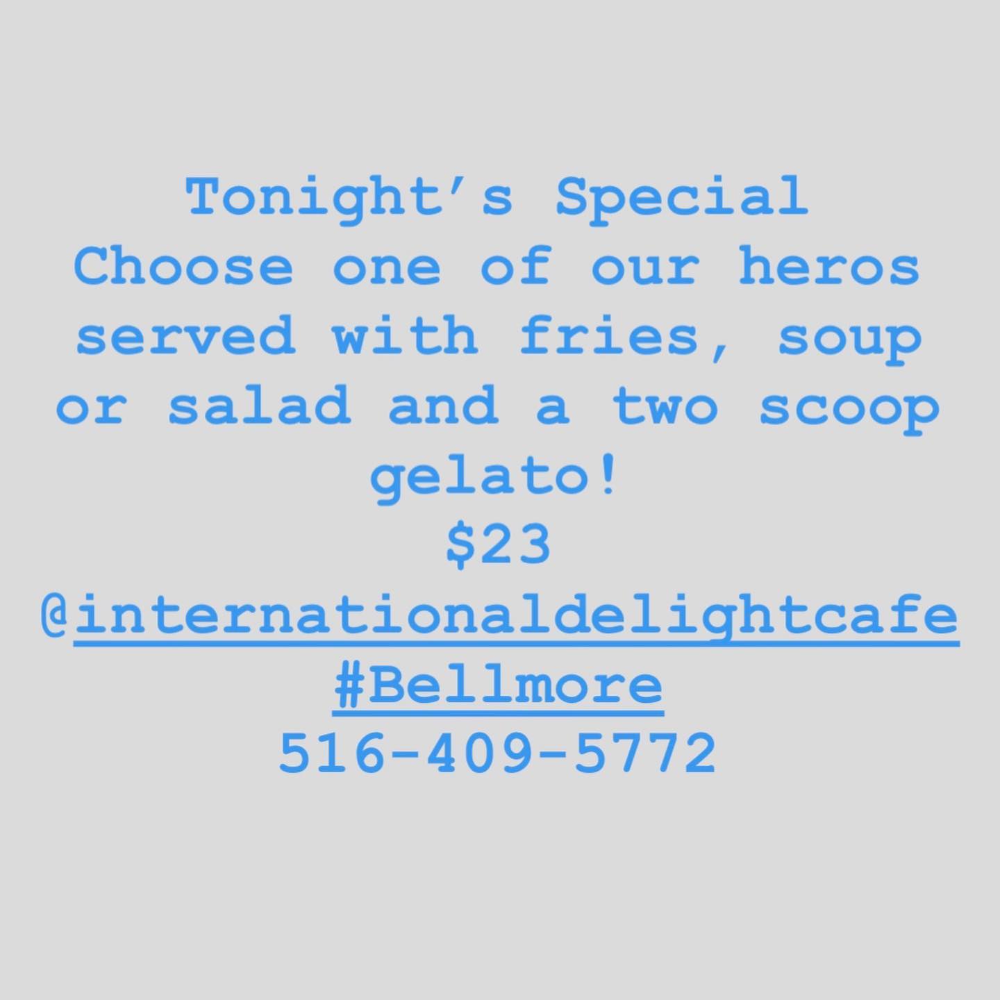 The International Delight Cafe 322 Bedford Ave, Bellmore