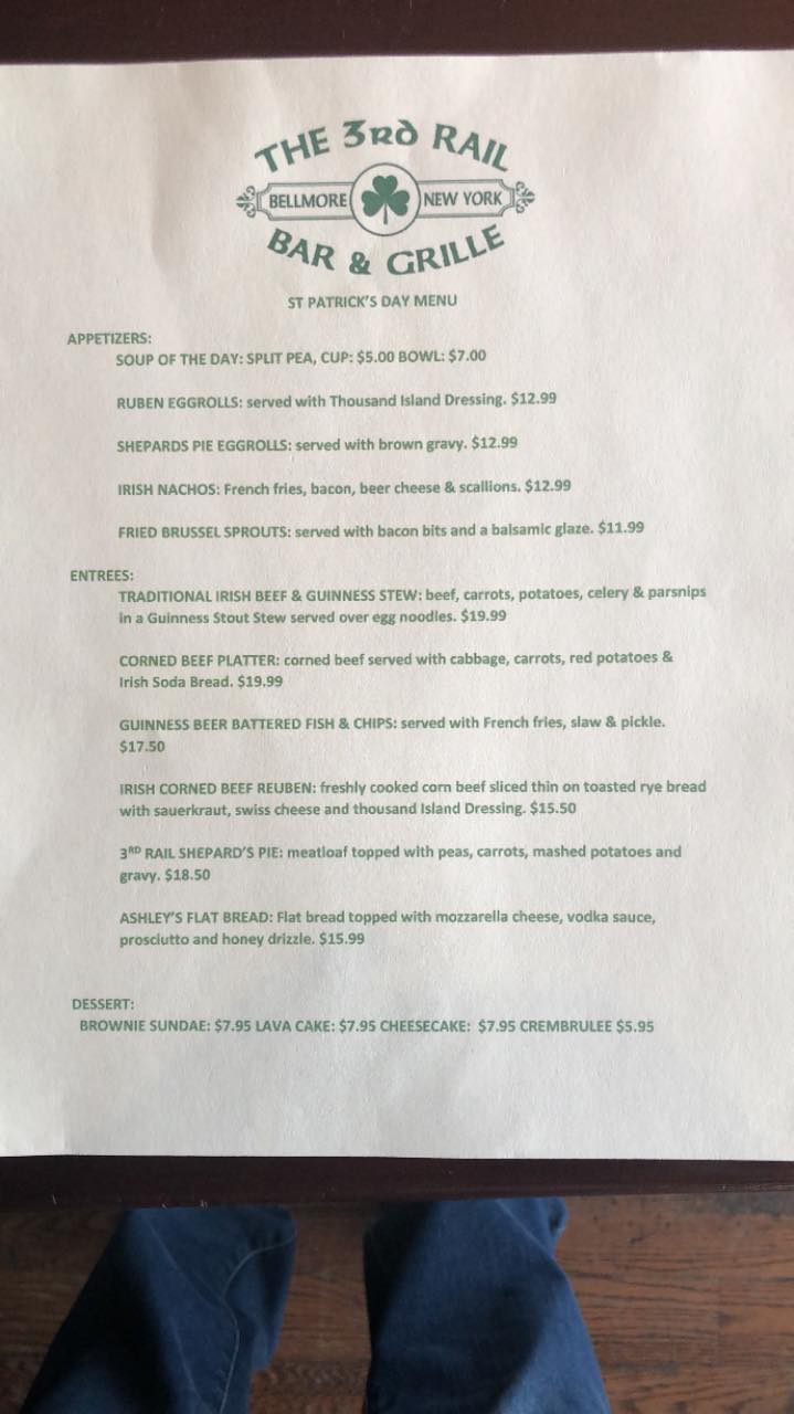 The 3rd Rail Bar & Grille 216 Pettit Ave, Bellmore