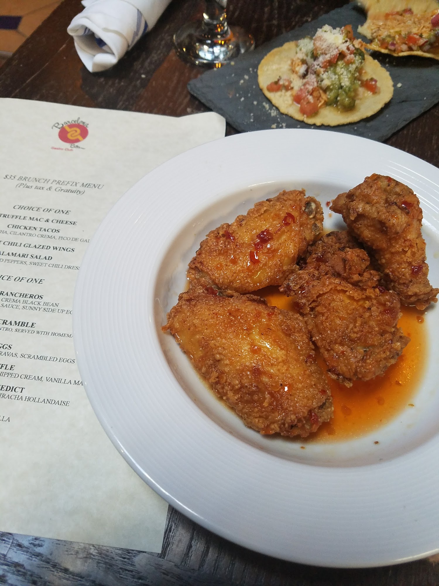 Barcelona Bites Menu