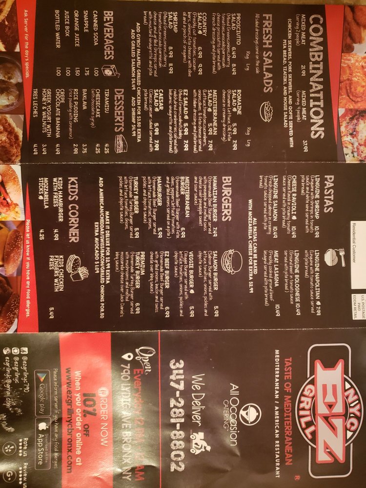 EZ Grill NYC 790 Lydig Ave, Bronx