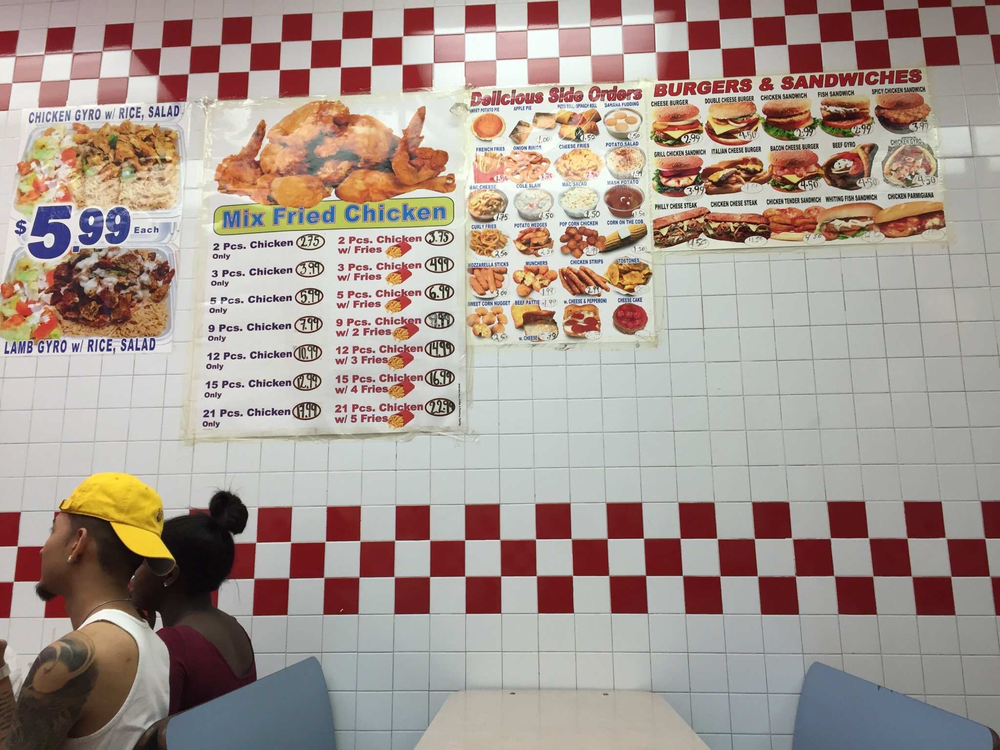 Kennedy Fried Chicken & Pizza Menu