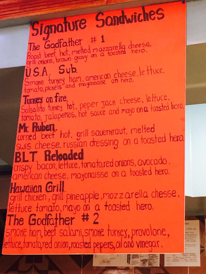L Stop Gourmet Deli Menu
