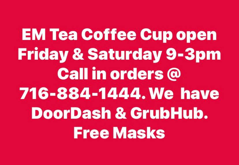 EM Tea Coffee Cup Cafe 80 Oakgrove Ave, Buffalo
