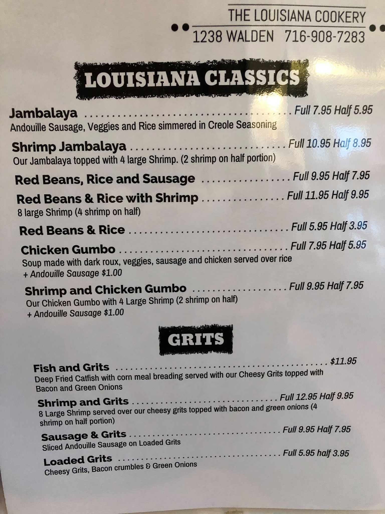 The Louisiana Cookery 1238 Walden Ave, Buffalo