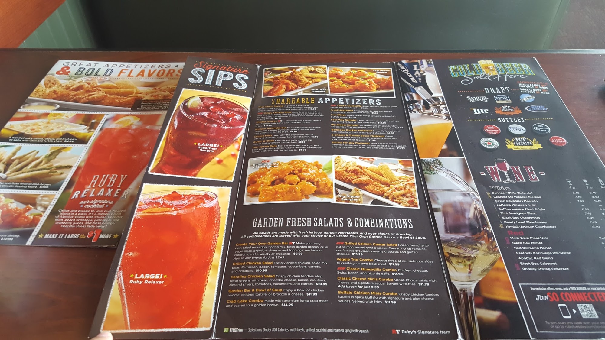 Ruby Tuesday Menu