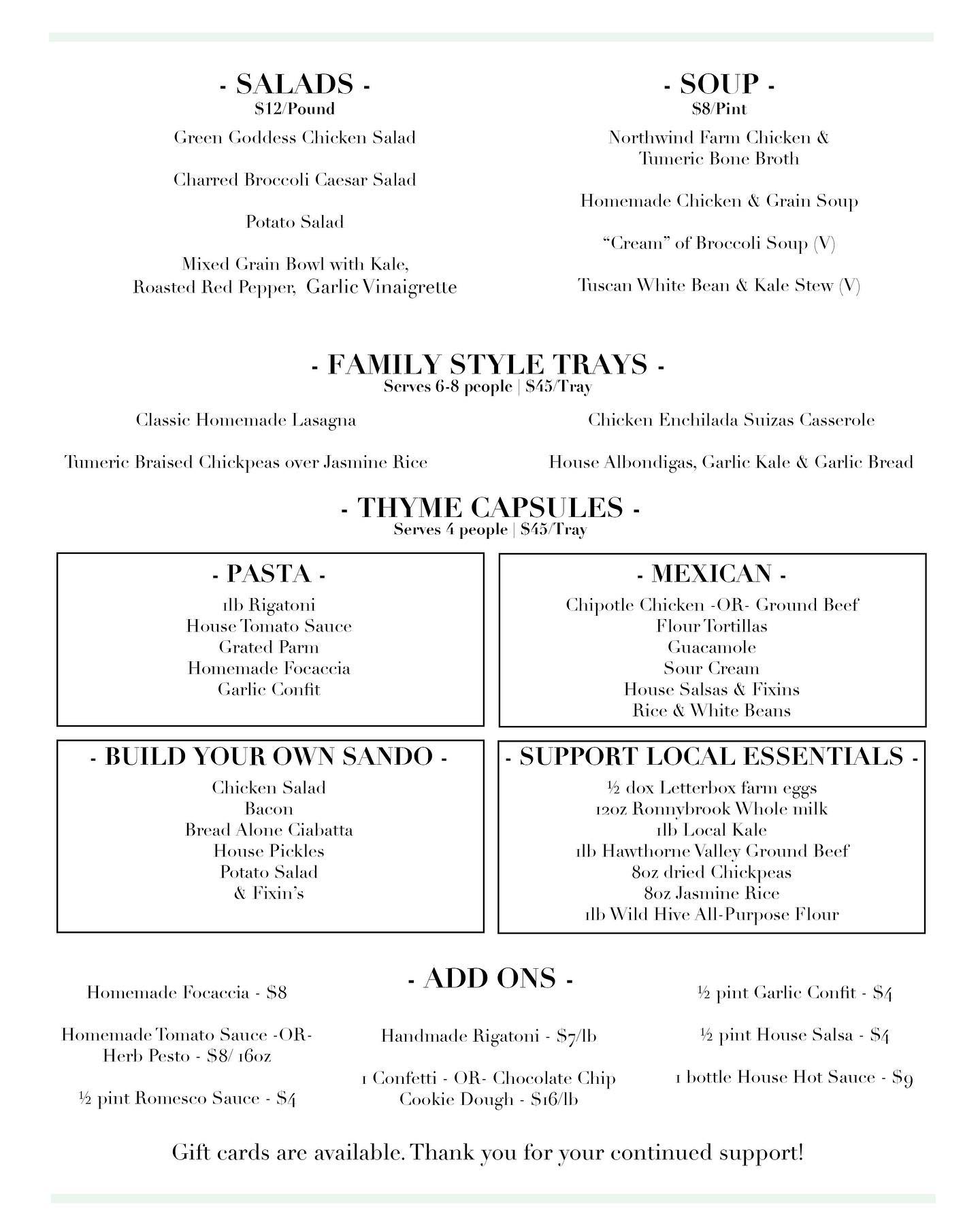 Thyme & Co. 437 Warren St, Hudson