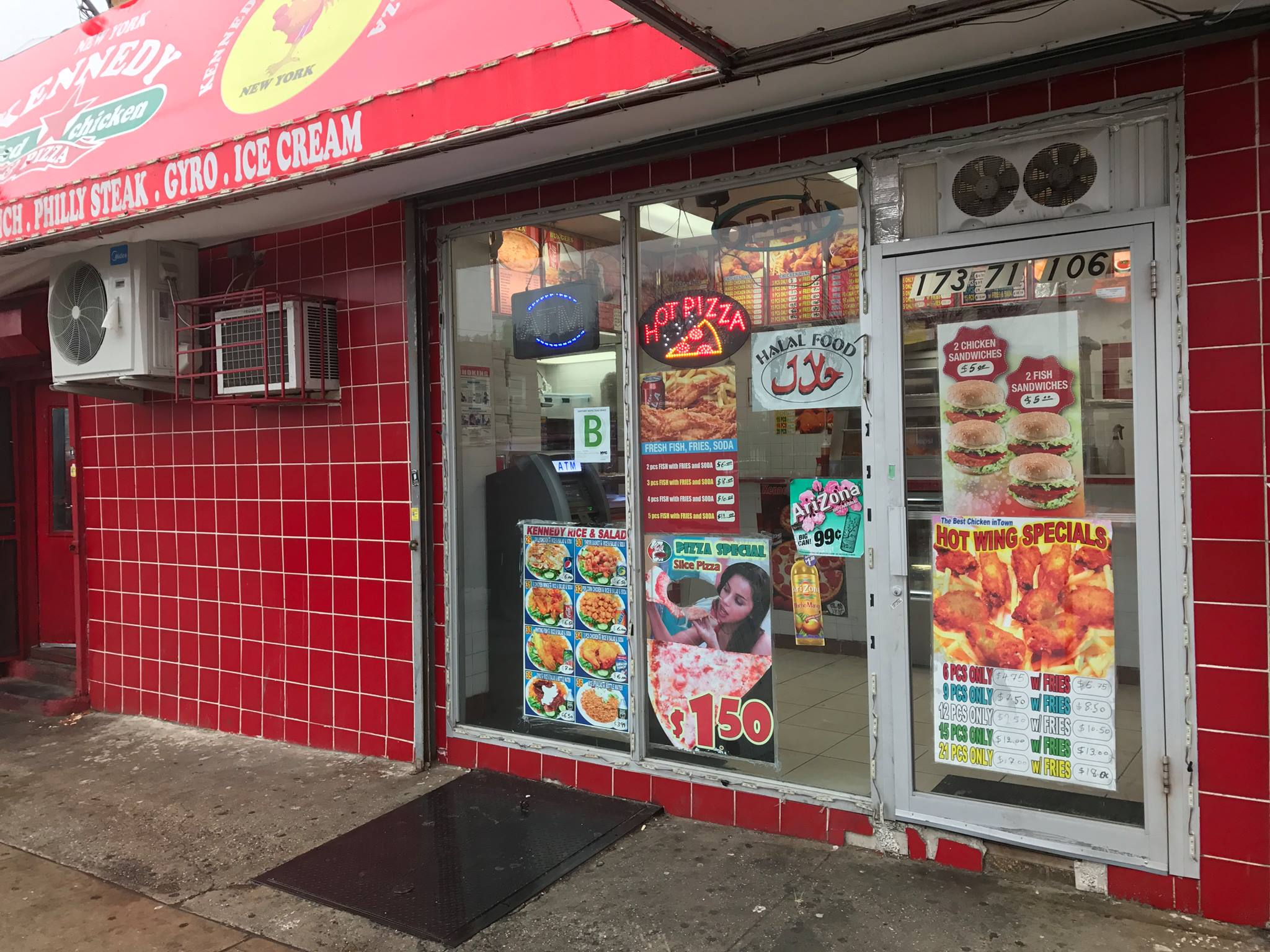 Kennedy Fried Chicken & Pizza 17373 106th Ave, Jamaica