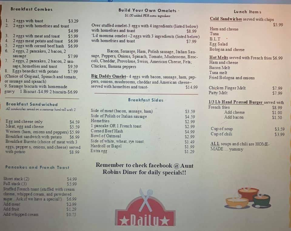 Aunt Robin's Diner 3580 Walden Ave, Lancaster