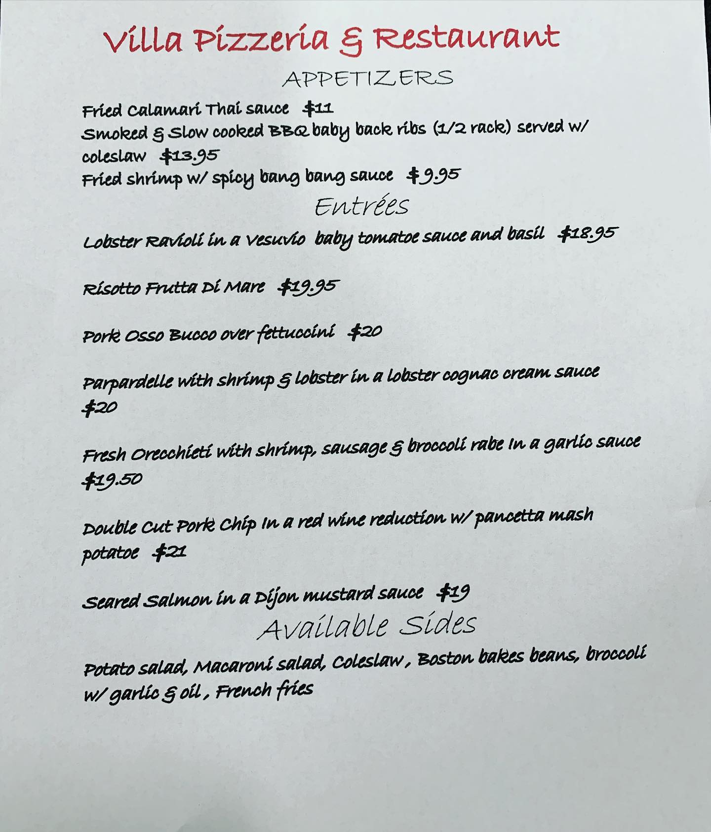 Villa Pizza 255 S Wellwood Ave, Lindenhurst