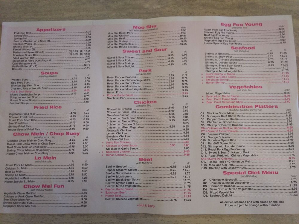 New China Wok 1503 Canandaigua Rd, Macedon