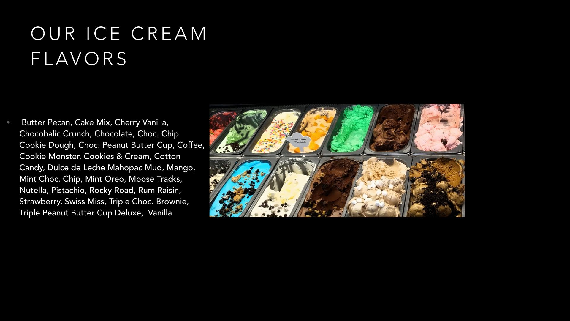 Kwality Ice Cream Shop Menu