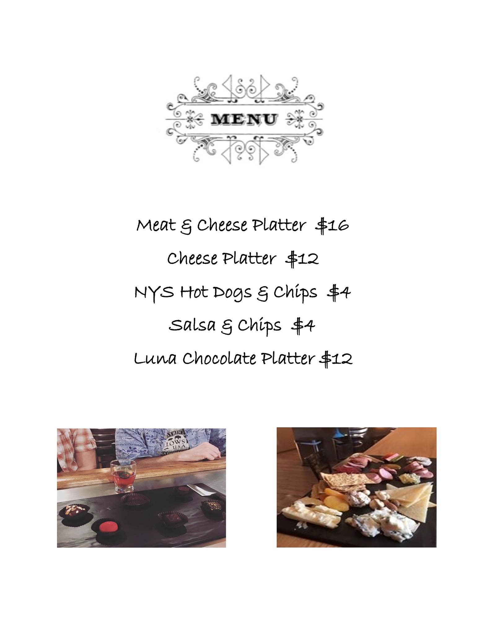 Seneca Street Brew Pub Menu