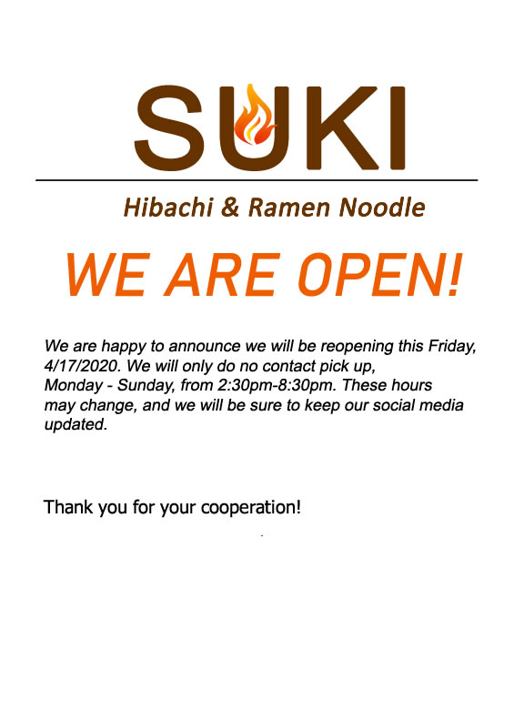Suki Japanese Hibachi & Ramen Noodle House 42 Merrick Ave, Merrick